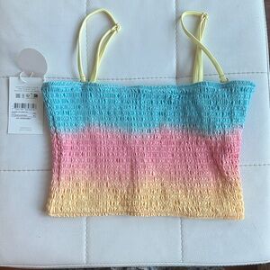 Maaji First Light Nalu Swim Crop Top Bikini Top Size Medium NWT